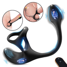 Charger l'image dans la galerie, Plug anal Stimulateur vibrant à balle avec cockring