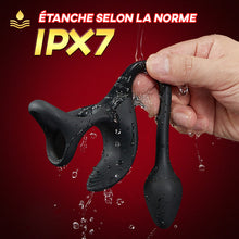 Charger l'image dans la galerie, Plug anal Stimulateur vibrant à balle avec cockring